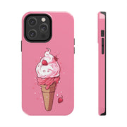 Strawberry Swirl Ice Cream Phone Case