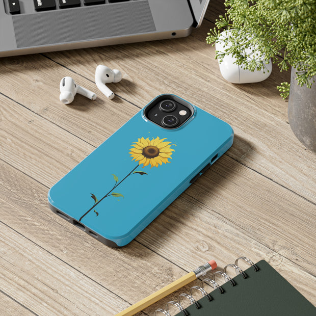 Golden Sunflower Fields Phone Case